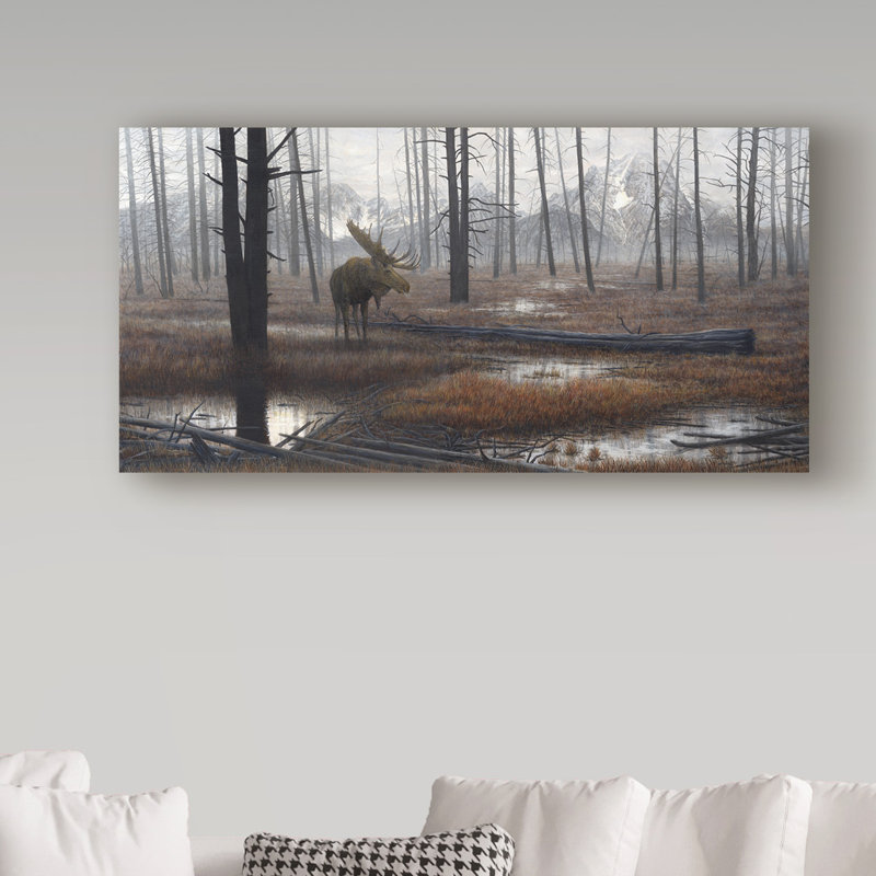 «When God Dreams» par Ezichi, reproduction de peinture à l'huile sur toile tendue, H 24 po x l 47 po