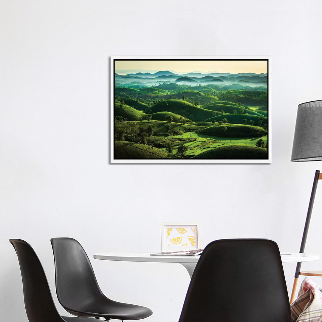 Tea Hills von Trung Pham - Gallery-Wrapped Canvas Giclée on Canvas