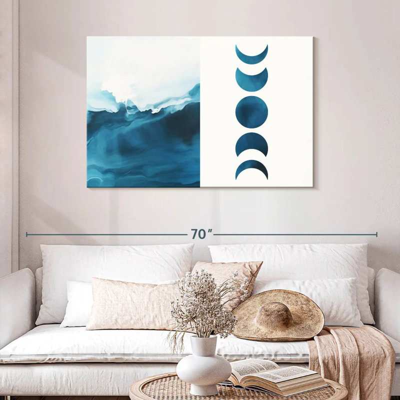 Avery Moonshine Waves Diptych, 30" H x 45" W