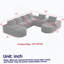 Canapé modulaire Chenille Cloud-1749517335