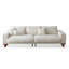 Canapé modulaire blanc en coton et lin-128968275