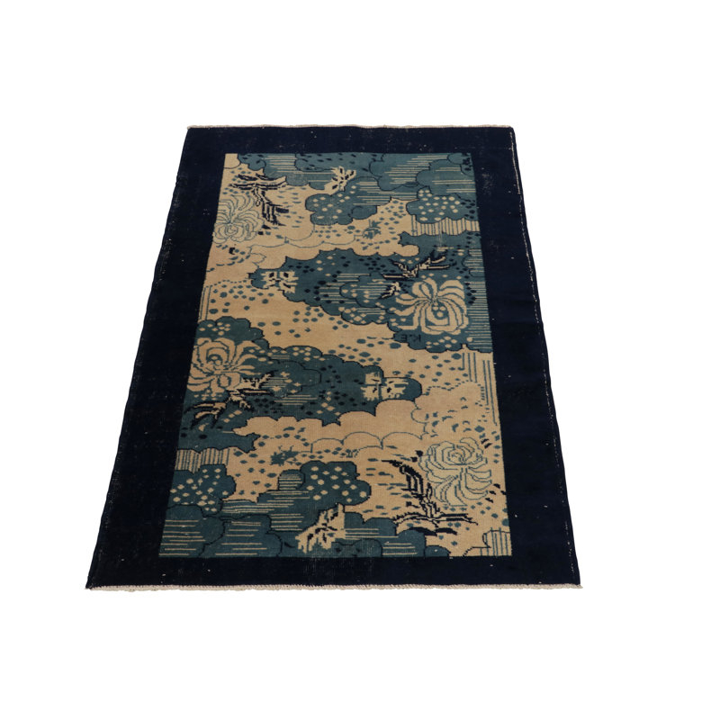 One-of-a-Kind 3'10" X 6'3" Hand Knotted Area Rug