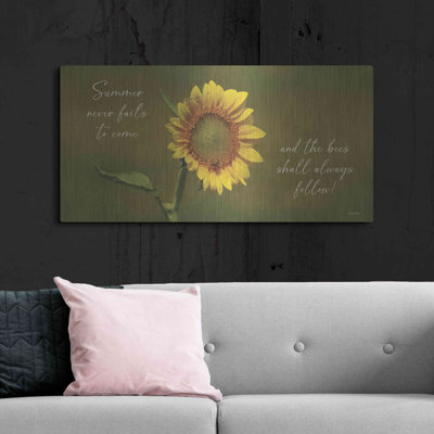 «Summer Never Fails To Come» par Susie Boyer, art mural en métal