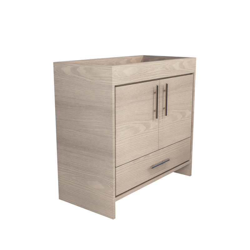 Volpa 35.25'' Single Bathroom Vanity Base Only, Ash Gray
