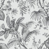 Olio Large Palm Leaves and Stems 33' L x 21" W Wallpaper Roll