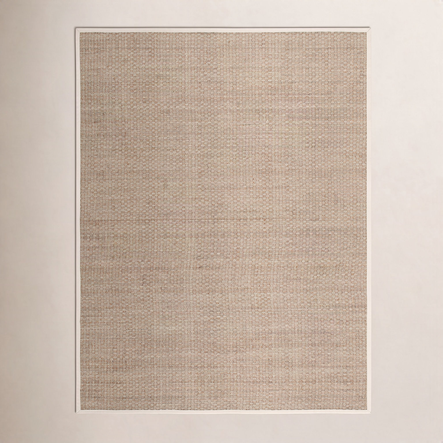 Dollard Natural Ivory Seagrass Rug, Square 8'