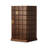 Nut-brown Rectangular Solid Wood Jewelry Armoires