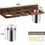 Rangement mural pour outils à cheveux - Séchoir en bois, brun