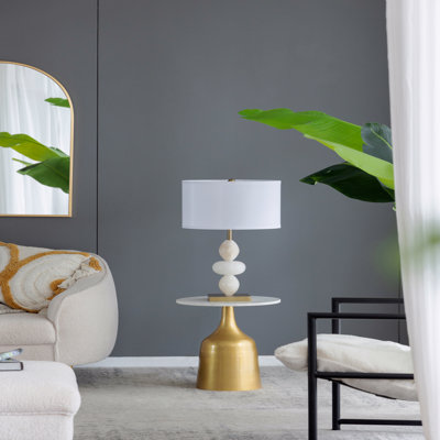 Table Lamp With Drum Shade