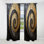 Rideaux occultant et ornementaux en or noir et minimalisme