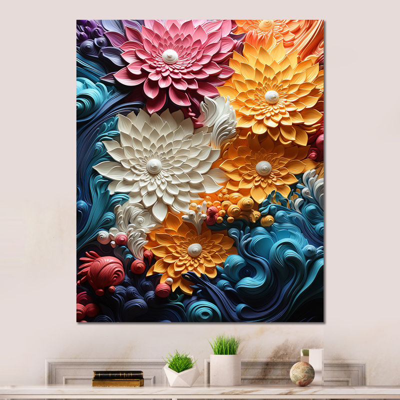 «Multicolor Op Art Vibrant Oscillations I» sur métal, H 32 po x l 24 po