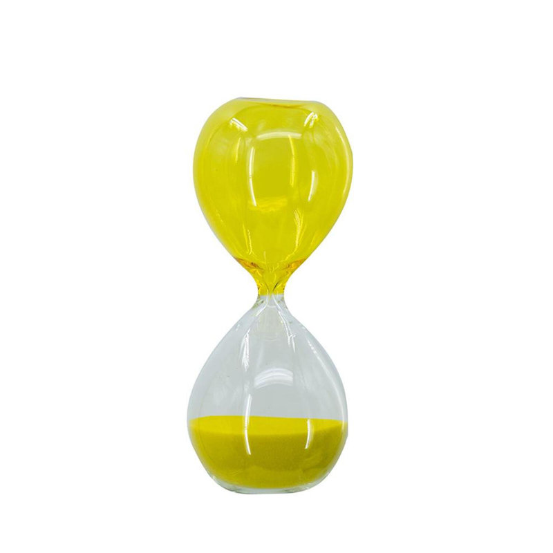 Campanella Hourglass, Yellow, 7.9" H x 3.2" W x 3.2" D