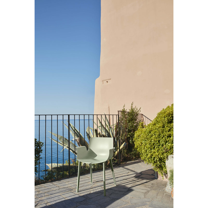 Piuma Outdoor Dining Armchair, Sage Green