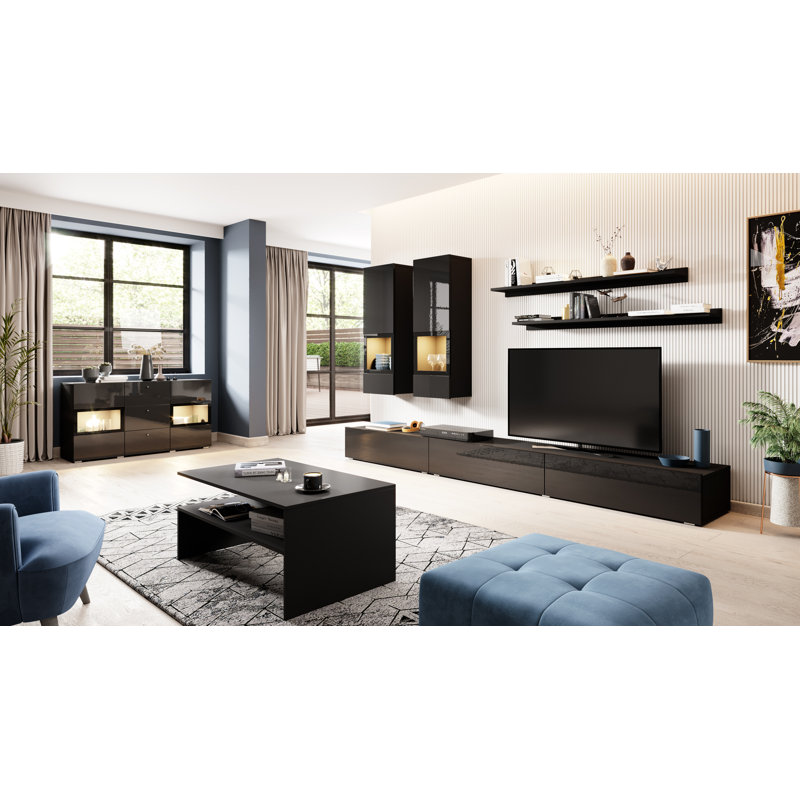 Lamotte 132 cm Wide Sideboard, Black
