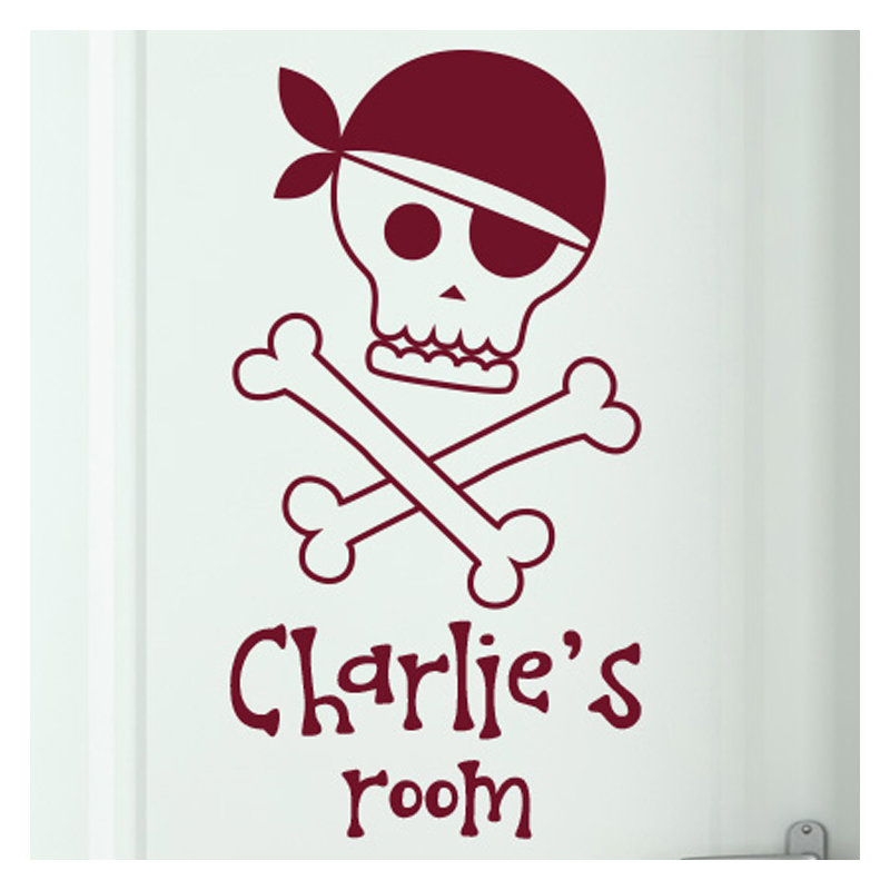 Nautical & Beach Wall Decal, Burgundy