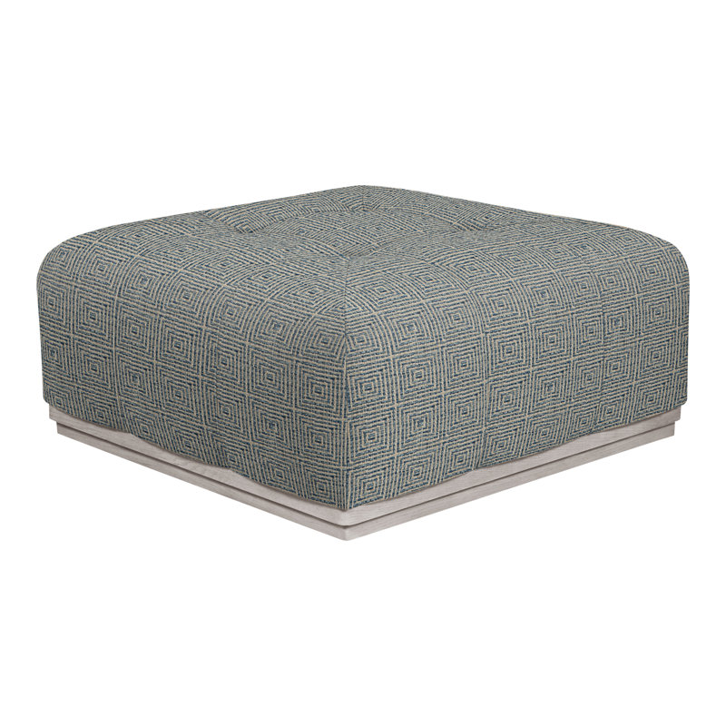 Denison By Thom Filicia Square Tufted Ottoman, Bennett Carolina, Dove Gray