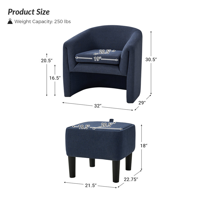 Fauteuil demi-tonneau Yeomans, Marine