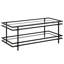 Table basse en acier et verre Robillard-177045501
