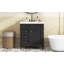 Meuble-lavabo 30 po avec lavabo supérieur, meuble-lavabo moderne avec 2 tiroirs et un tiroir basculant, meuble-lavabo simple-115688296