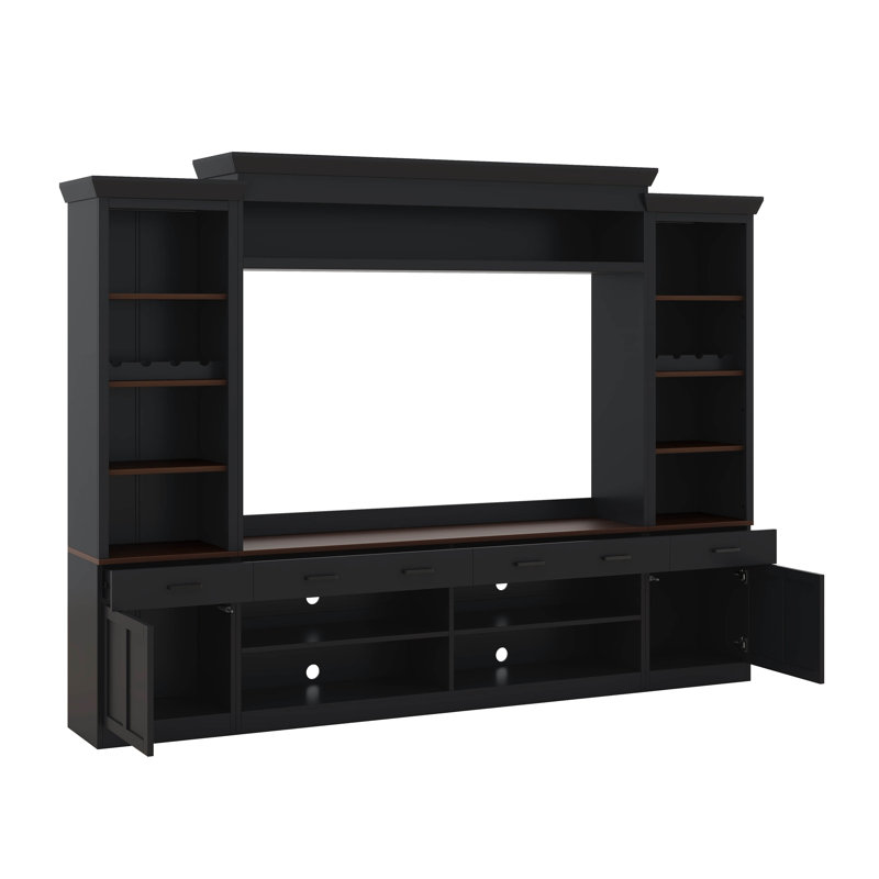 Meuble télé (non vendu, sous-ensemble de N721S000046B), Noir / brun