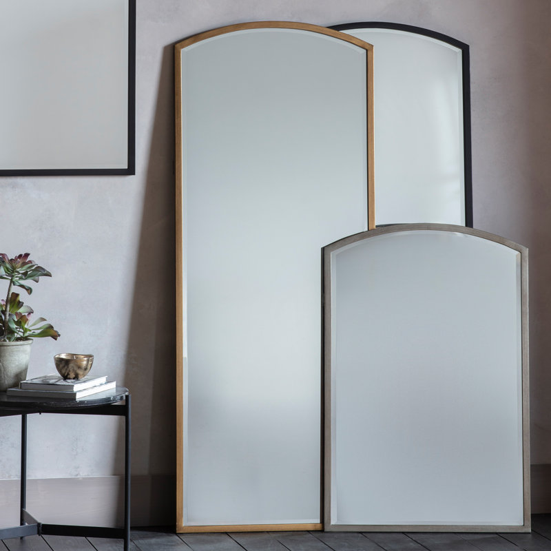 Geert Thora Metal Framed Full Length Arch Mirror, Gold, 60 cm H x 150 cm W
