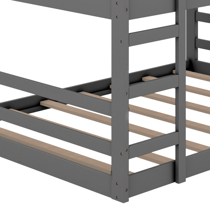 Joanette Kids Full Over Full Bunk Bed, Gray