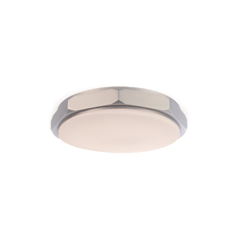 Grommet Dimmable LED Flush Mount With Color Temperature Switch From 2700K/3000K/3500K, Brushed Nickel, 3000K