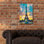 Art mural en verre épique «Rio Senna Y Tour Eiffel» par Pierre Gavidia, 16 po x 24 po