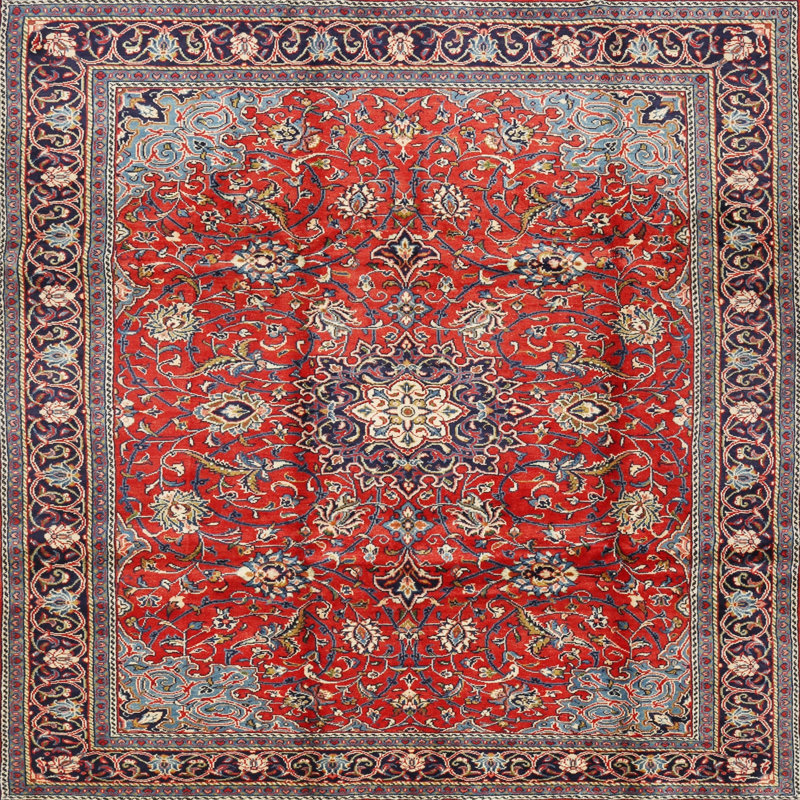 Oriental Indoor Rug, Square 5'