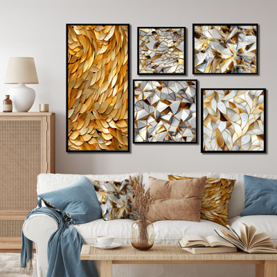 Korolevu - Marble Canvas Prints Set Of 5