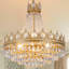 Lustre 9 niveaux empire cristal doré / bronze-62992824-62992804-62992825