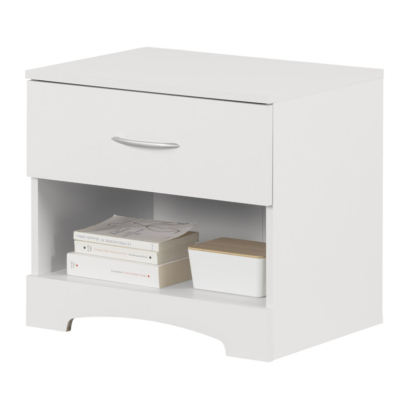 Step One 1-Drawer Nightstand, White