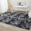Tapis à poils longs gris foncé-439596590