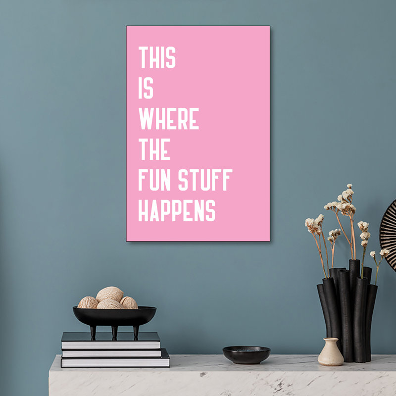 Toile en métal Steemplix - Fun Zone Awaits par Athene Fritsch - impression d'art mural