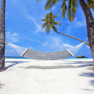 White hammock, trees, hammocks, beach, landscape HD wallpaper | Wallpaper  Flare