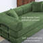 Canapé-lit convertible avec coussin cylindrique et structure fixe pour le salon, la chambre à coucher, le salon et l'atelier-114229214-114229218