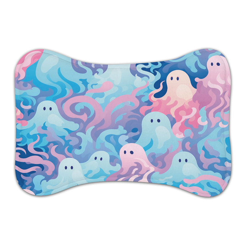 Watercolor Spirits - Tapis d'alimentation en forme d'os