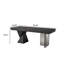 Bureau rectangulaire en bois massif 94,49 po Minimalist-123726609
