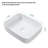 20X15 Inch White Ceramic Rectangular Vessel Bathroom Sink