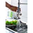 Commercial Style Kitchen Sink Faucet - Brushed Nickel, Pull Down , Long-Lasting Ceramic Washer, Smooth Operation