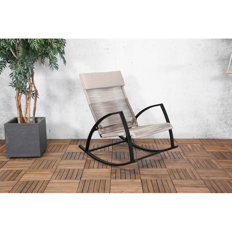 Tsonis Metal Outdoor Chair, Sand