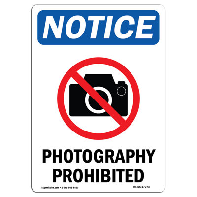 Photographie interdite avec symbole