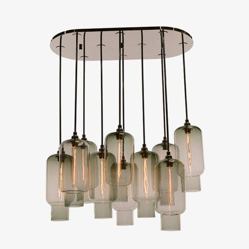 Sorbonne 10 - Light Pendant, Oil Rubbed Bronze, Smoke