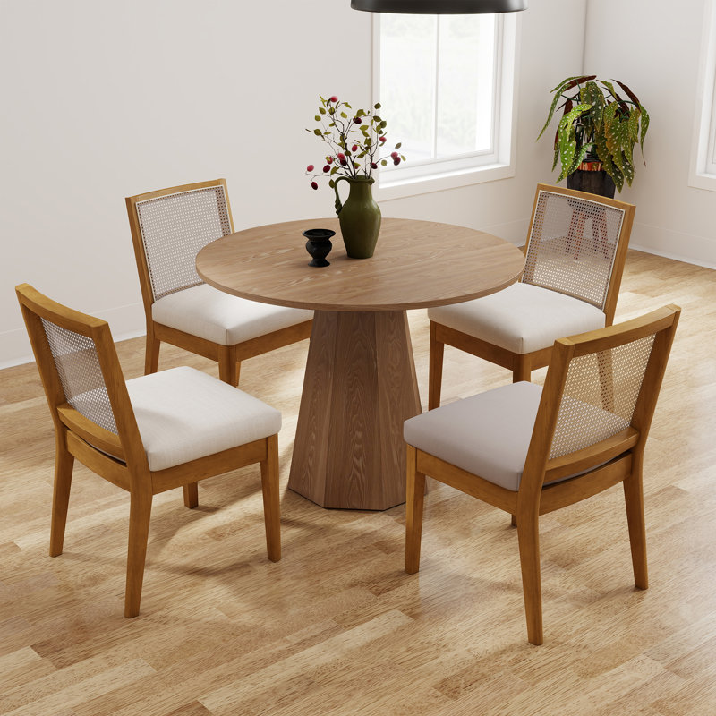 Ensemble de tables de salle à manger rondes, petit ensemble de tables de salle à manger rondes de style Mid-Century, permettant d'économiser de l'espace