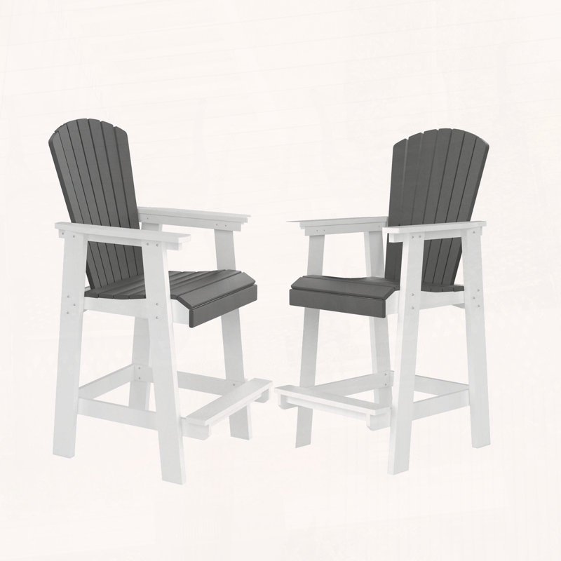 Chaise de bar en PEHD (ensemble de 2)
