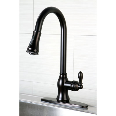 Kingston Brass American Classic Single-Handle Pull-Down Kitchen Faucet
