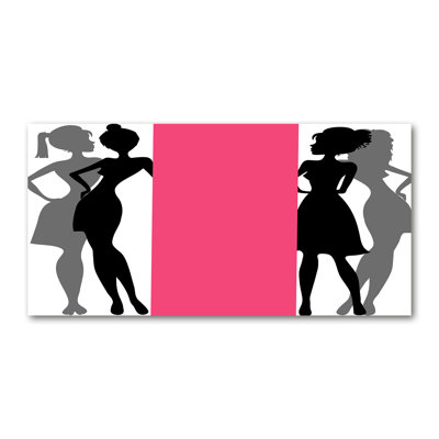 Women's Silhouettes - Wrapped Canvas Print