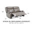 Ensemble de causeuse inclinable avec accoudoirs rembourrés Delroy-1959752442