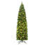 Arbre de Noël vert avec lumières DEL et pommes de pin-529269980