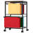 2 Tier Rolling File Cart with Wheels